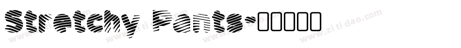 Stretchy Pants字体转换